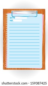 Paper Holder With Colorful Paper Notes