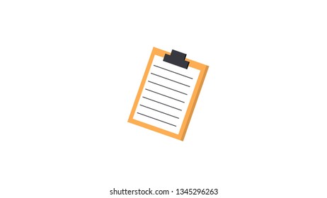paper holder isolated vector illustration