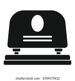 Paper hole puncher icon. Simple illustration of paper hole puncher vector icon for web design isolated on white background