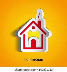 Paper home design - house card