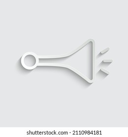 paper horn vector icon sound sign