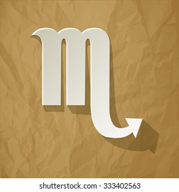 Paper HOROSCOPE SIGNS OF THE ZODIAC Scorpio 23 October - 21 November.