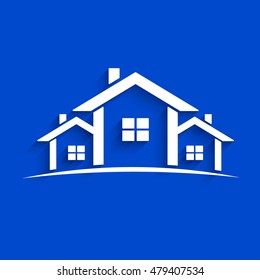 Paper Houses Vector Illustration