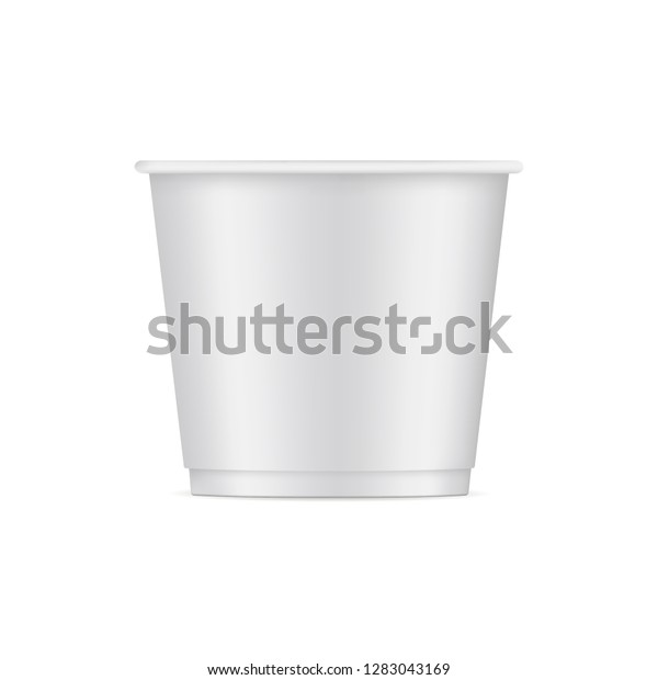 Download Paper Ice Cream Cup Mockup Isolated Stock Vector Royalty Free 1283043169