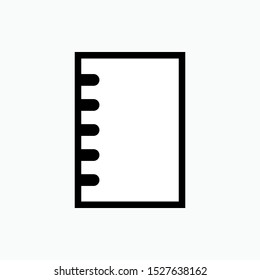 Paper Icon. Agenda, Program Symbol. Applied for Design, Presentation, Website or Apps Elements - Vector.