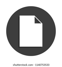 paper icon in Badge style with shadow 