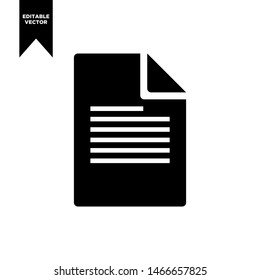 PAPER ICON BLACK COLOR CLIP ART