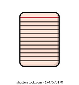 Paper icon. Paper cartoon. Icon paper.