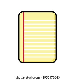 Papiersymbol. Dokument-Papier Linie Symbol, Umriss-Vektorzeichen, lineares Piktogramm einzeln. Symbol, Logo-Abbildung. Bearbeitbarer Strich. Papierblatt mit Leinen. Papierkartoon. Symbol.