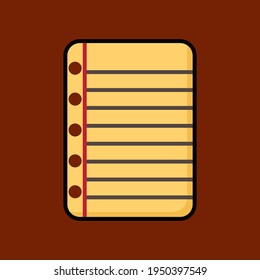 Icono de papel. Icono de línea de papel de documento, signo de vector de contorno, pictograma de estilo lineal aislado. Símbolo, ilustración del logotipo. Trazo editable. Hoja de papel en línea. Caricatura de papel. Icono.