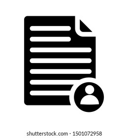 Paper icon collection in outlined or line art style, editable stroke vector