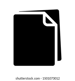 Paper icon collection in outlined or line art style, editable stroke vector