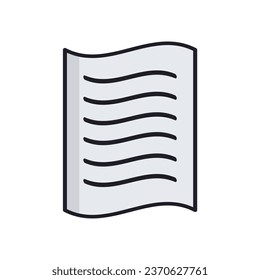 paper icon of color style design vector template