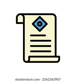 Paper icon colored outline blue cream colour chinese new year vector element and symbol perfect.