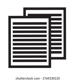 Paper icon conceptual design illustration vector