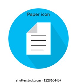 paper icon design . flat . symbol