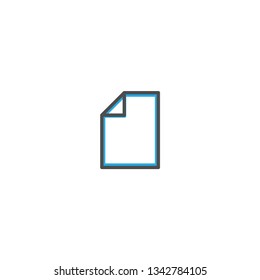 Paper icon design. Stationery icon vector illustration