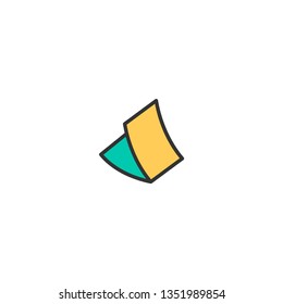 Paper icon design. Stationery icon vector illustration