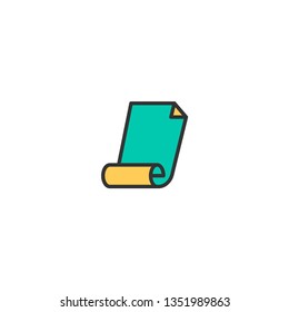 Paper icon design. Stationery icon vector illustration