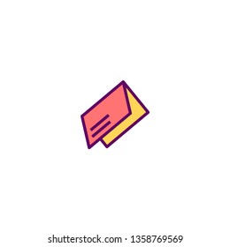 Paper icon design. Stationery icon vector illustration