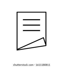 paper icon design vector template