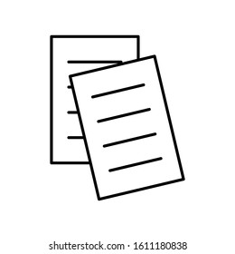 paper icon design vector template