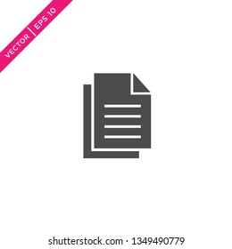 Paper Icon, Document Icon, Outline Style