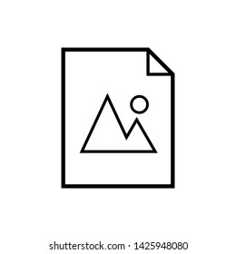 Paper Icon. Document, Page, Note or File Illustration As A Simple Vector Sign & Trendy Symbol for Design and Websites, Presentation or Mobile Application. 