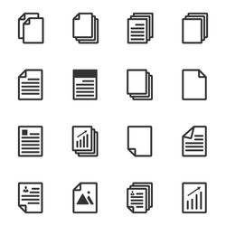 Paper Icon, Document Icon, Vector EPS10