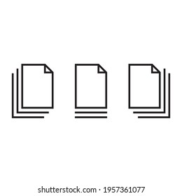 Paper icon, Document icon, Vector EPS10