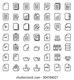 Paper Icon, Document Icon, Vector EPS10