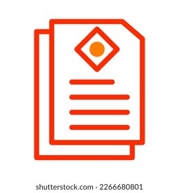 paper icon duotone red style chinese new year illustration vector perfect. Icon sign from modern collection for web. Nice design perfect