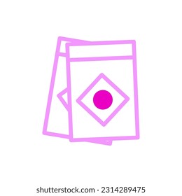 Paper icon duotune pink colour chinese new year vector element and symbol perfect.
