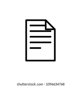 paper icon. Element of science icon for mobile concept and web apps. Thin line paper icon can be used for web and mobile on white background