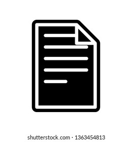 paper icon. Element of Science for mobile concept and web apps icon. Glyph, flat icon for website design and development, app development