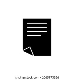 paper icon. Element of simple icon for websites, web design, mobile app, info graphics. Signs and symbols collection icon for design and development on white background