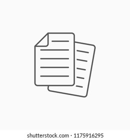 paper icon, file vector
