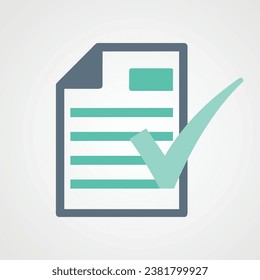 paper icon, file icon, vector