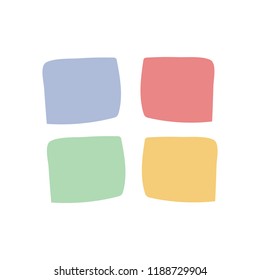 paper icon in flat style isolated vector illustration on white transparent background