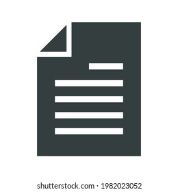 Paper Icon Flat Vector Illustration