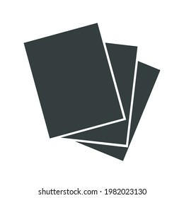 Icono de papel Ilustración de vectores planos
