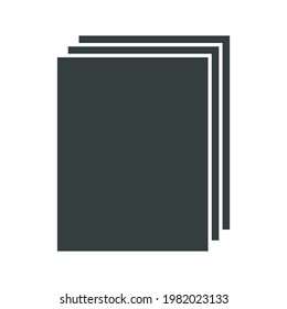 Icono de papel Ilustración de vectores planos