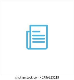 paper icon flat vector logo design trendy illustration signage symbol graphic simple