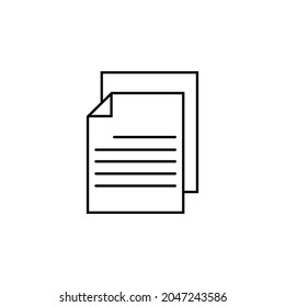 paper icon, form vector, note illustration