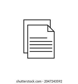 paper icon, form vector, note illustration