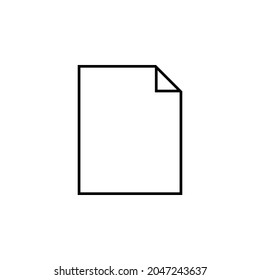 paper icon, form vector, note illustration