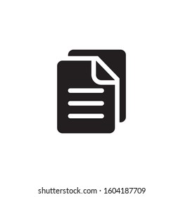 paper icon,, glyph style design