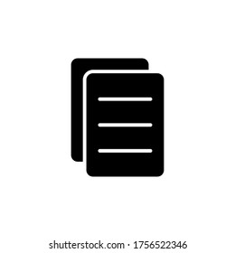 paper icon glyph style design