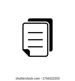 paper icon glyph style design
