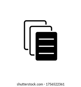 paper icon glyph style design